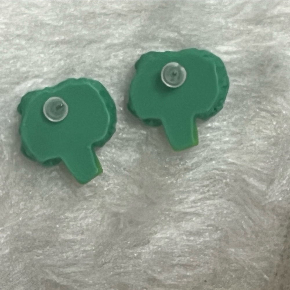 Broccoli Earrings - Picture 5 of 7
